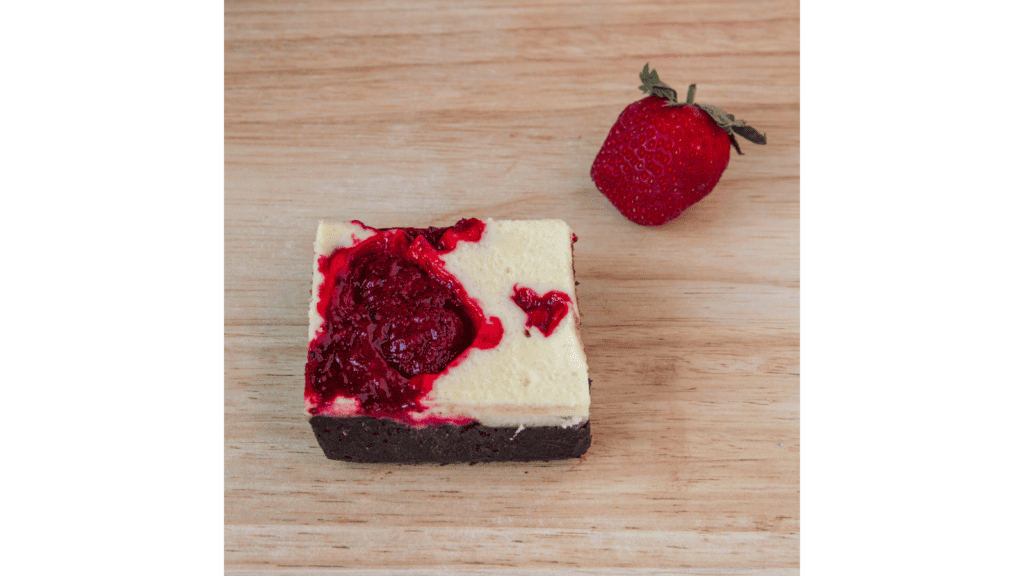 Beetroot strawberry brownies