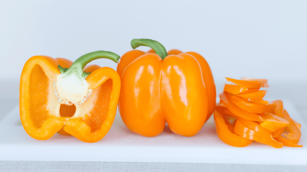 Orange bell peppers