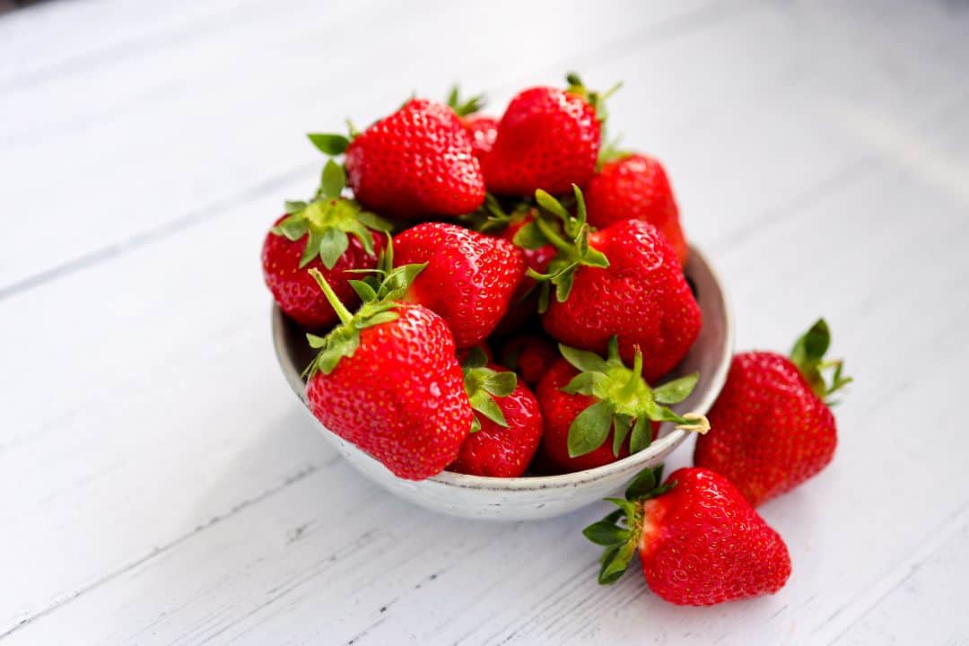 Strawberries that help whiten teeth