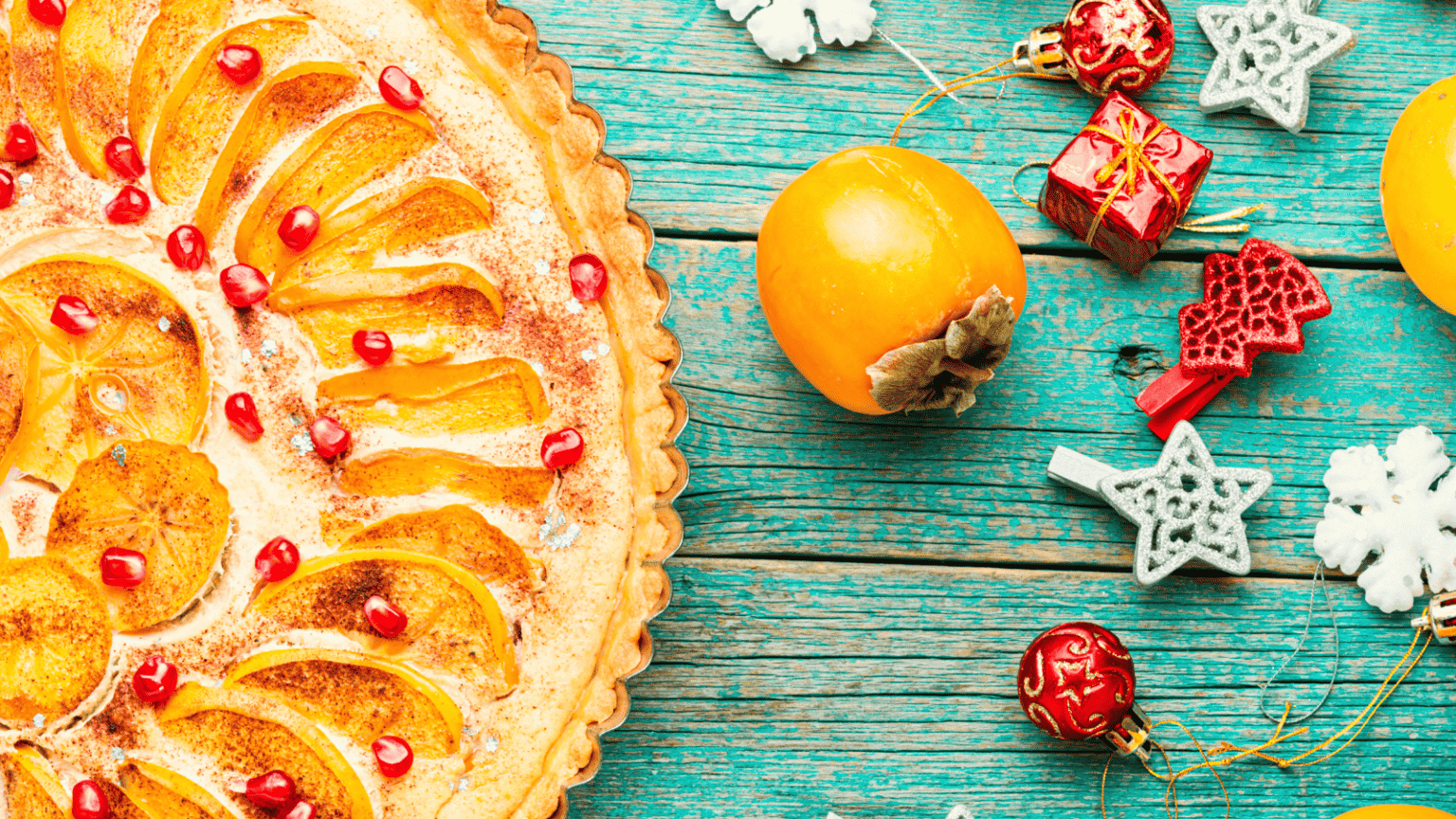 Authentic Vegan Gluten Free Raw Persimmon Tart Recipe