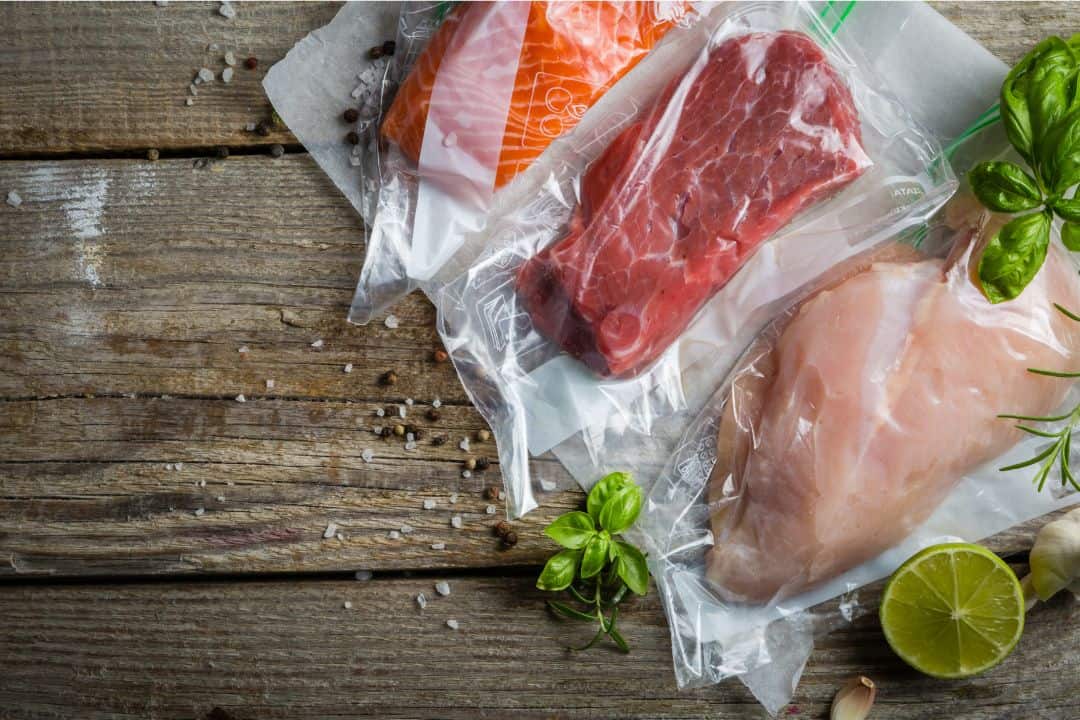 Liver in airtight containers or freezer-safe bags for freezing