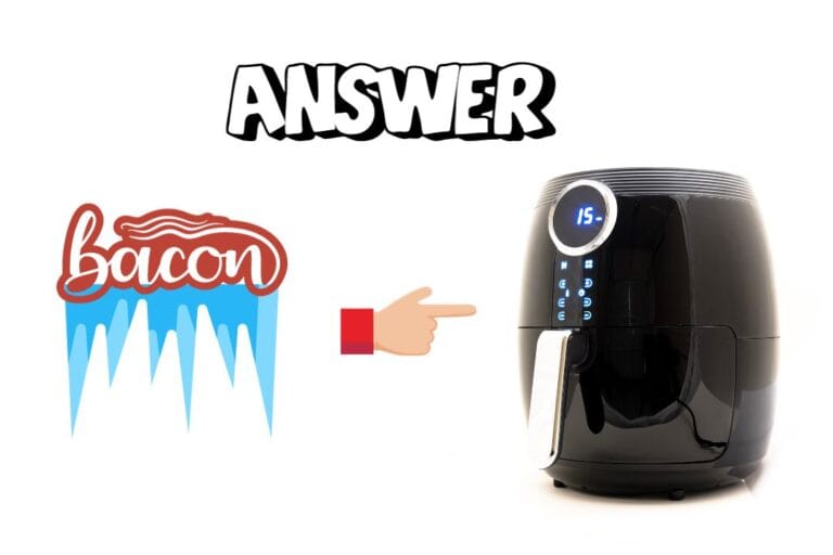 Can you put frozen bacon in an air fryer to save time