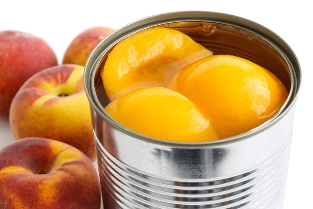 Canned peaches non perishable thanksgiving food list