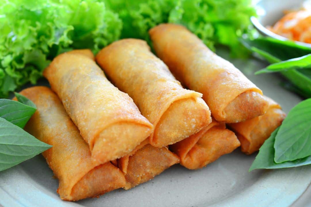 Fresh vegetable spring rolls