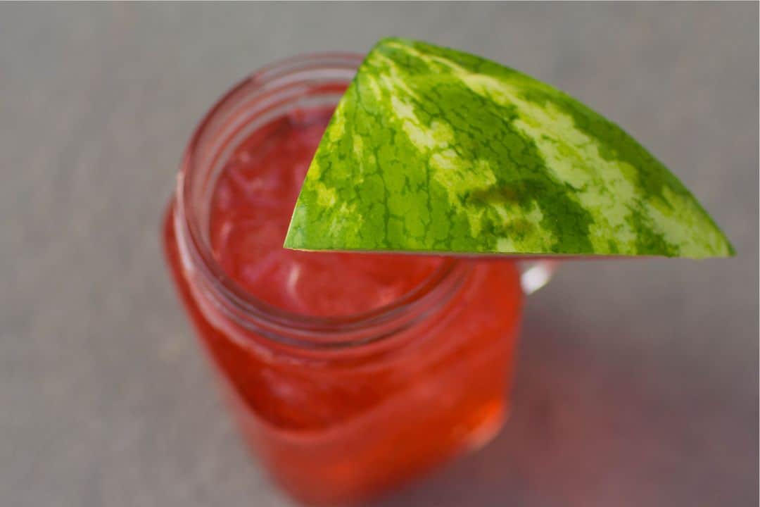 Tea infused cooler watermelon