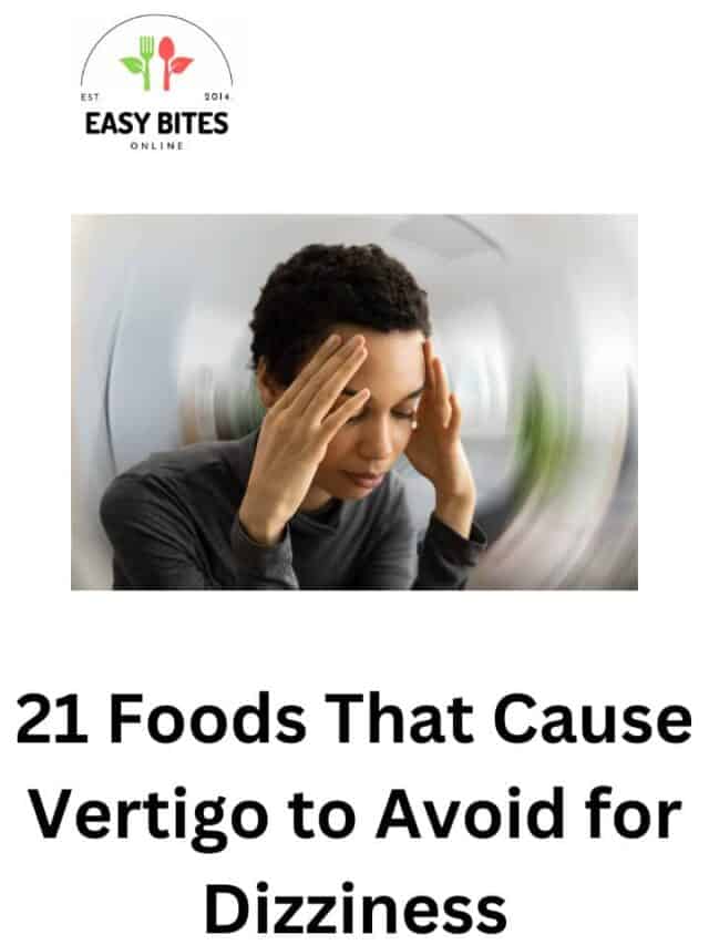 foods that cause dizziness and to avoid