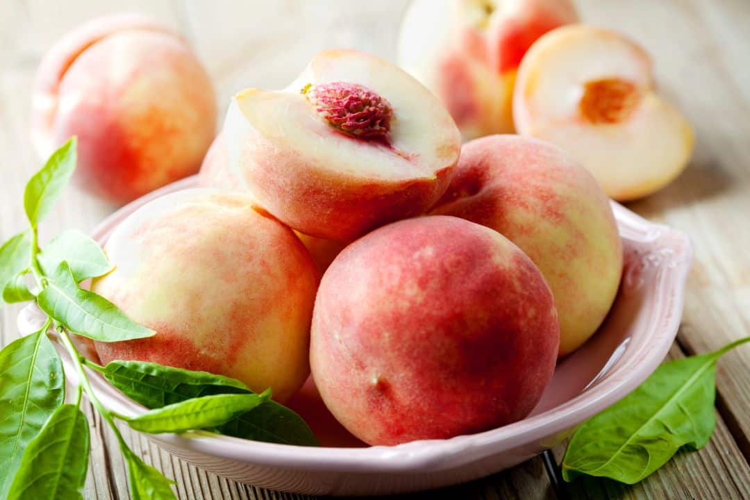 White peaches white food list