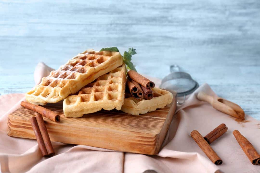 Cinnamon-infused waffle