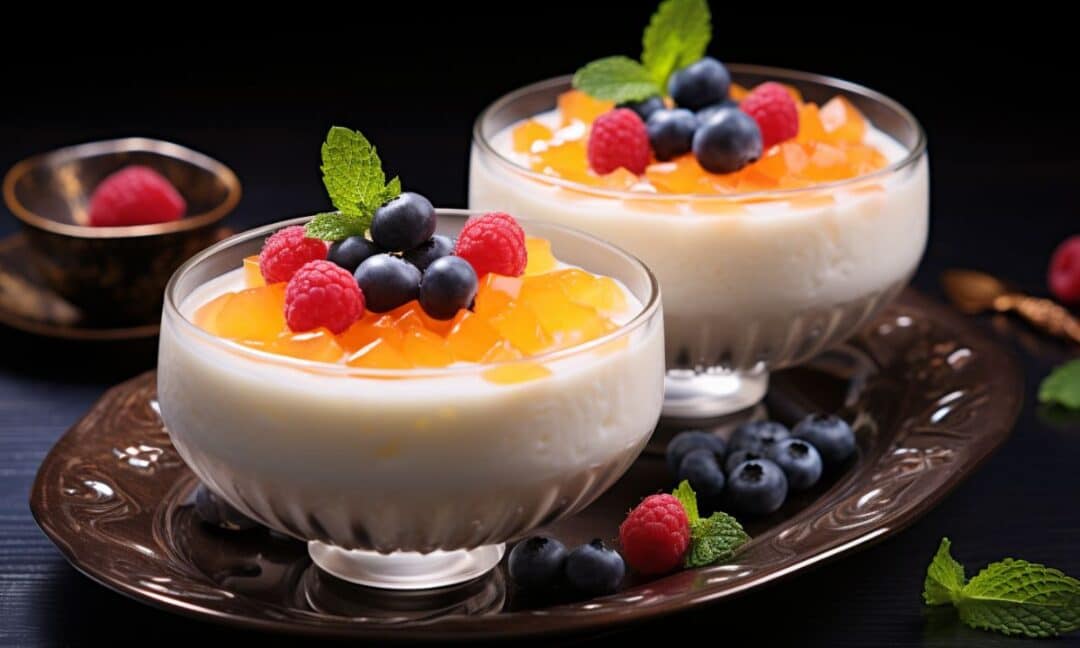 Tapioca pearl coconut pudding