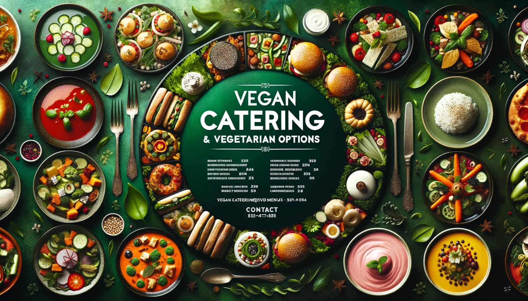 Vegan catering menu