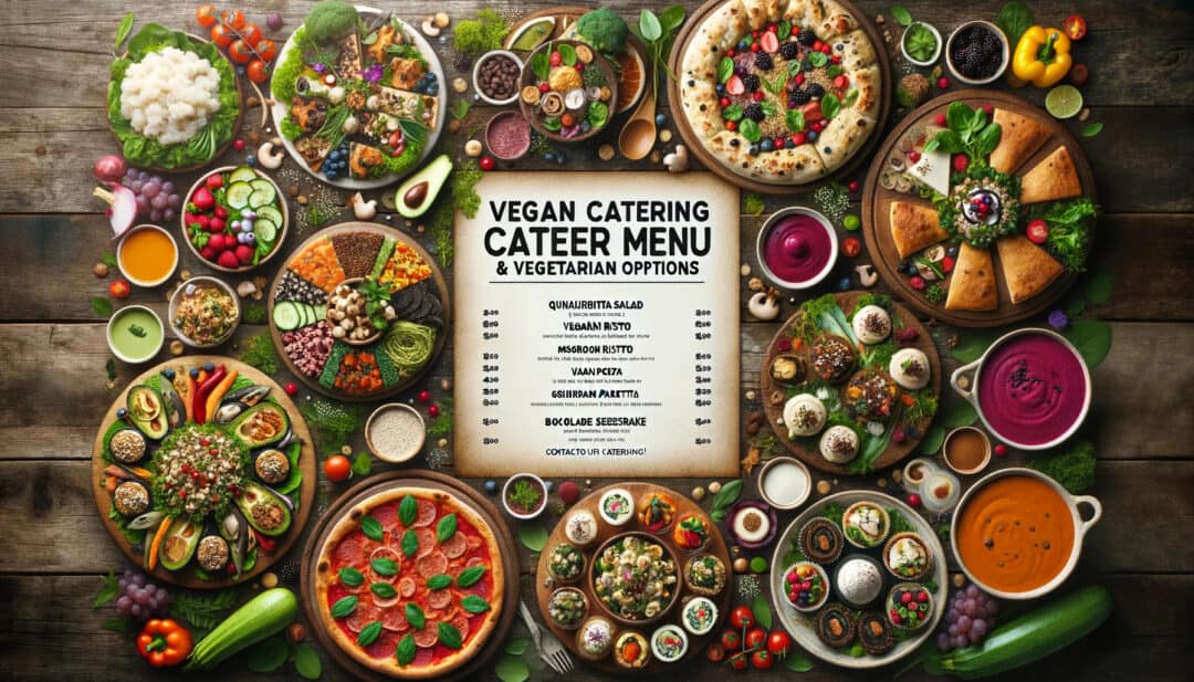 Vegan catering menu