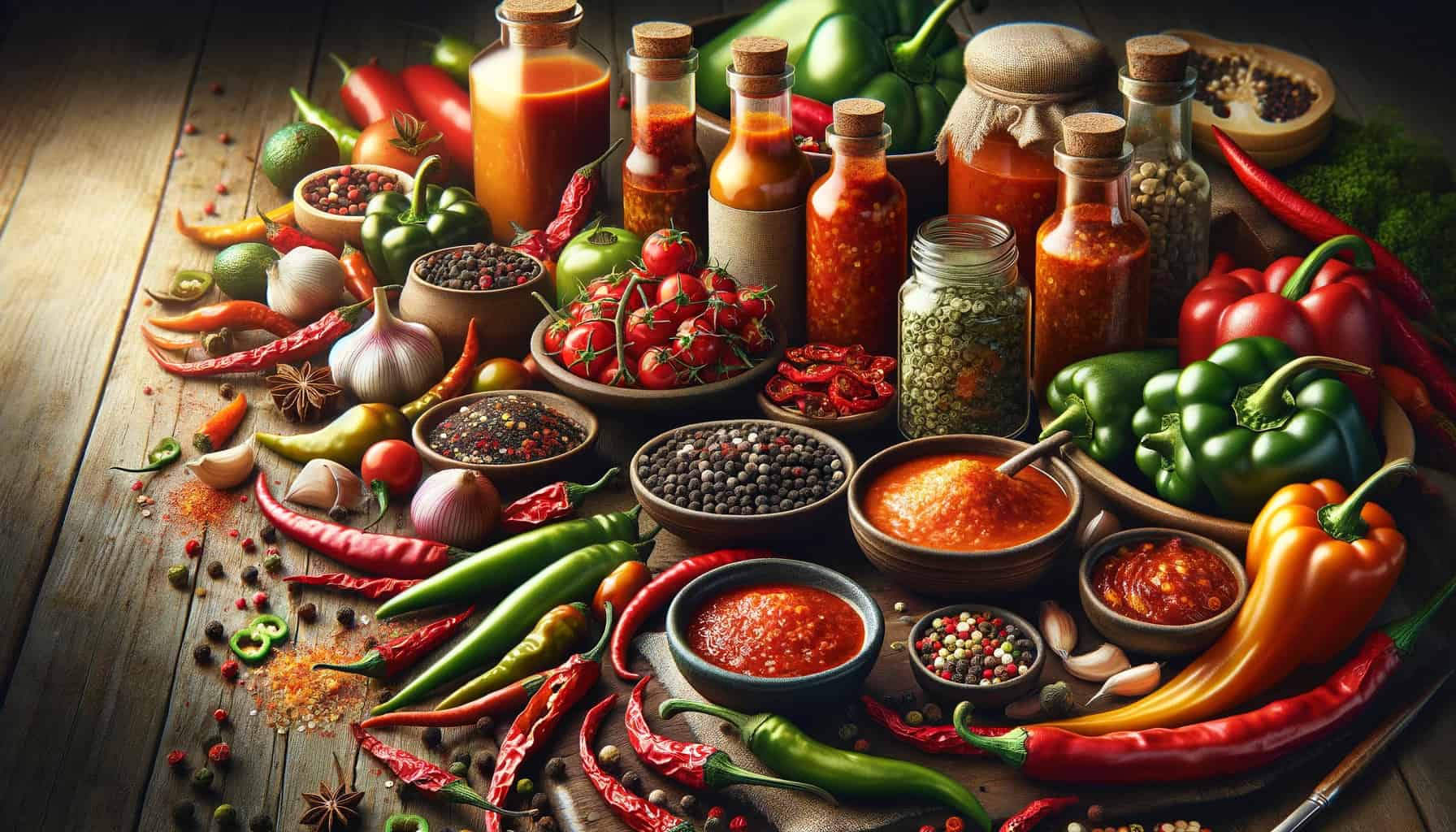 Spicy foods with capsaicin