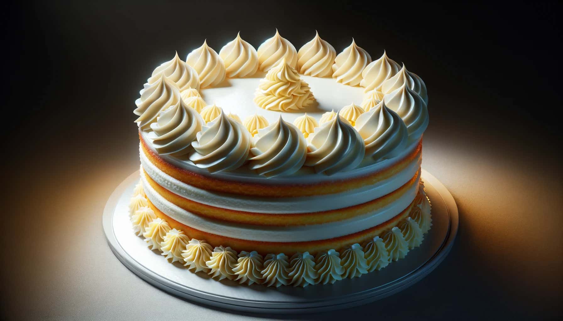 Vanilla buttercream cake